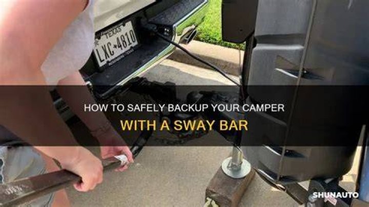 Can you back up with sway bars on?