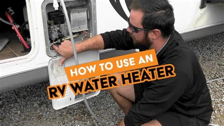 How do I hook up my RV water heater?