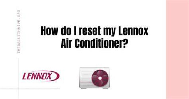 How do I reset my old air conditioner?