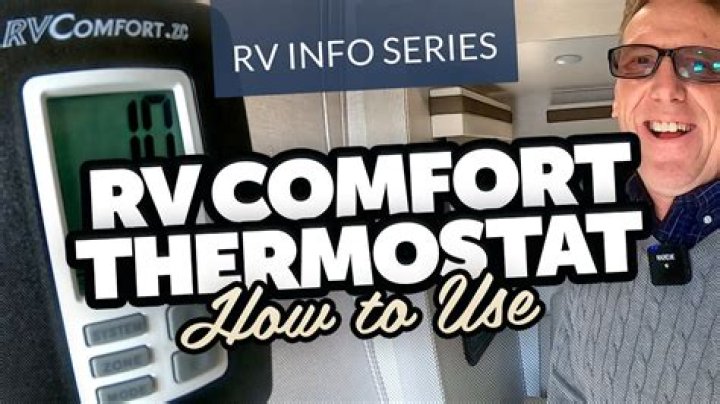 How do you reset an RV comfort thermostat?