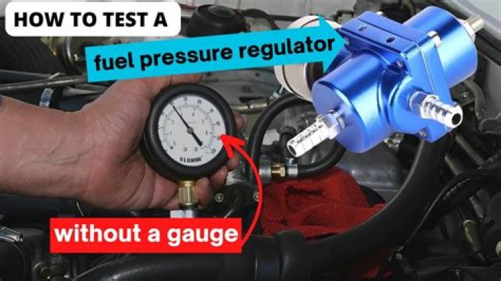 How do you test a fuel pressure regulator without a gauge?