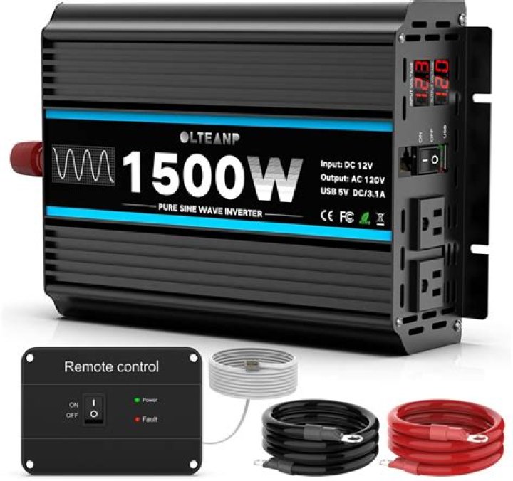 How long will a 12 volt battery run a 1500 watt inverter?