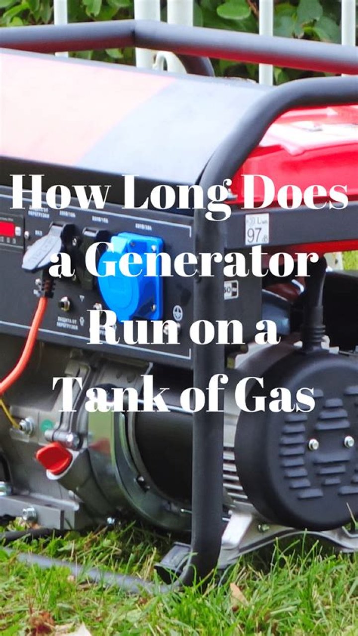 How long will a generator run on a full tank of gas?
