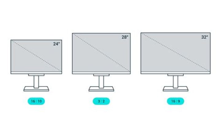 How tall is a 30 inch monitor pole?