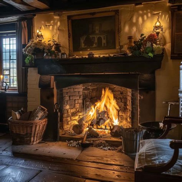 Is it safe to have an open fire in a fireplace?