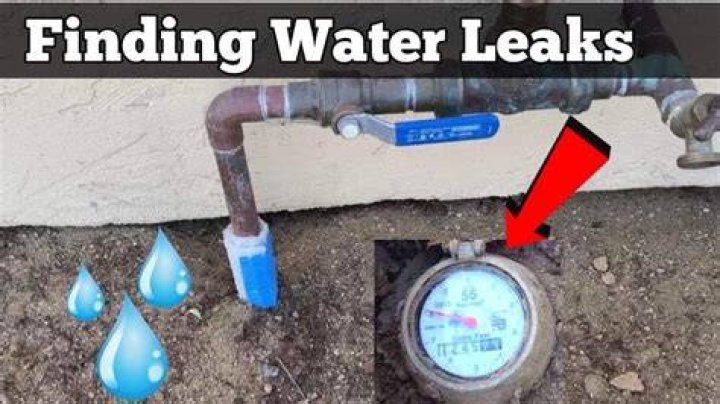 What do you need to check first if there is a water leak?