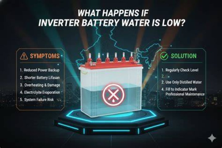 What happens if inverter battery is low?