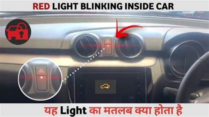 What is the blinking red light on my dashboard?