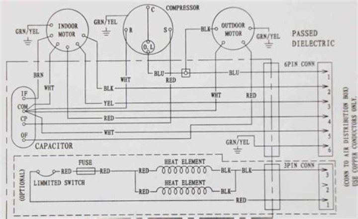 What is the wiring diagram for a Dometic air conditioner?