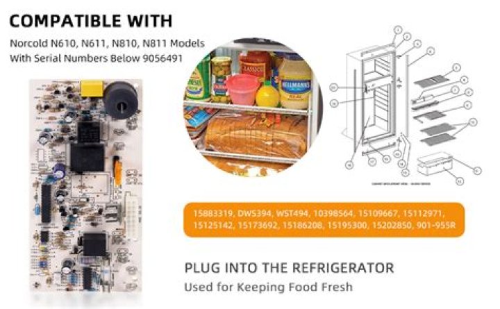 What kind of power cord does a Norcold refrigerator use?