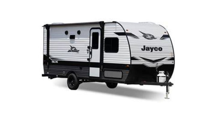 What kind of power does a Jayco camper trailer use?