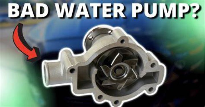 What noise does a failing water pump make?