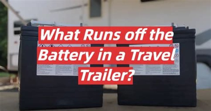 What runs off battery in RV?