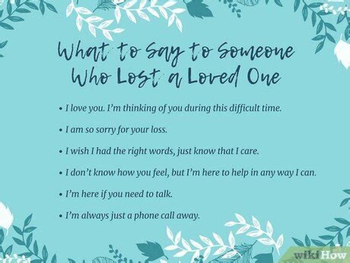 What to say when someone says they lost someone?