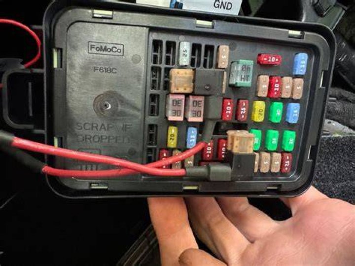 Where are the 12 VDC panel fuses located?