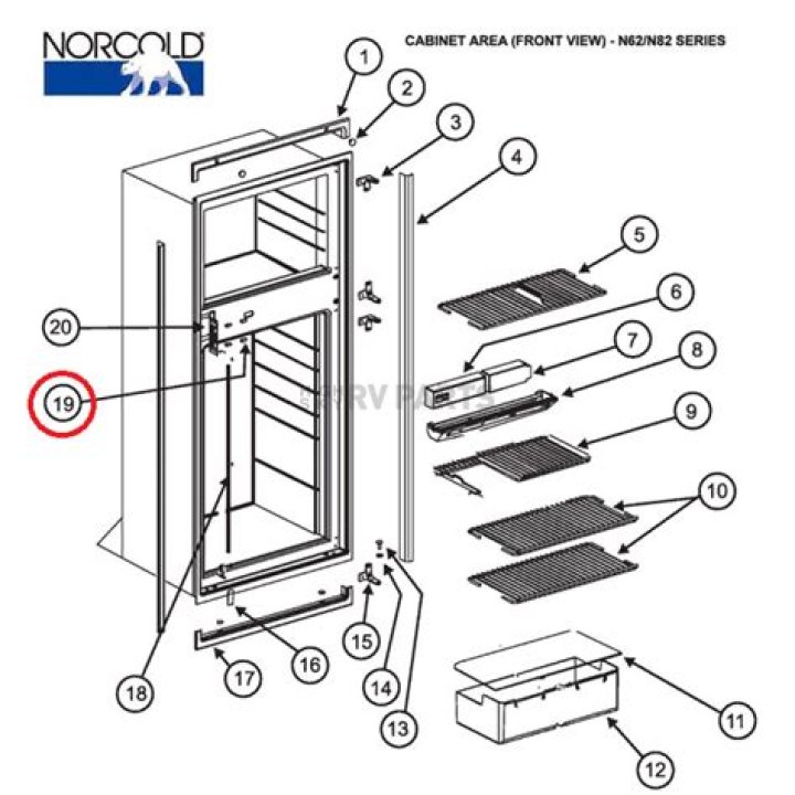 Where can I find parts for my Norcold refrigerator?