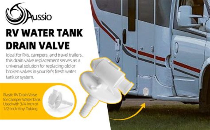 Where does the RV fresh water tank drain?