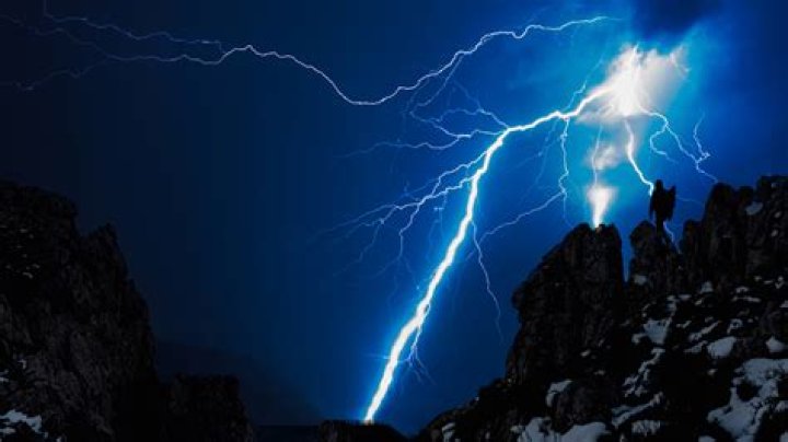 Which is the least common way to be struck by lightning?
