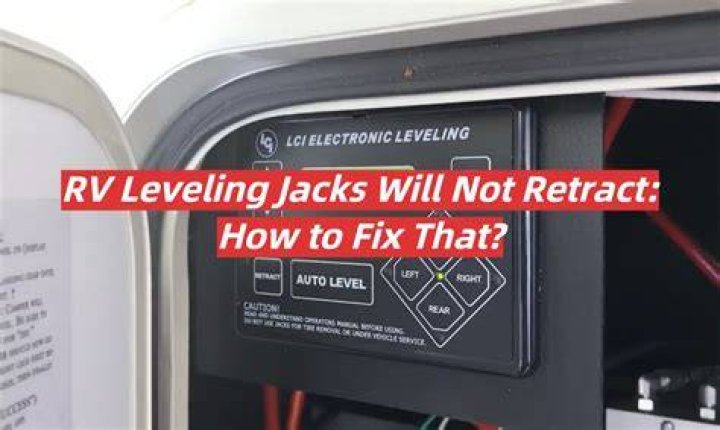 Why are the leveling jacks on my RV not working?