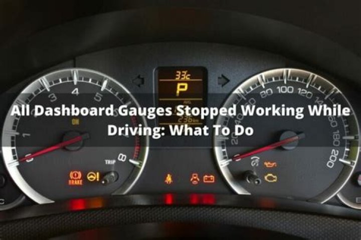 Why did the gauges on my dashboard stopped working?