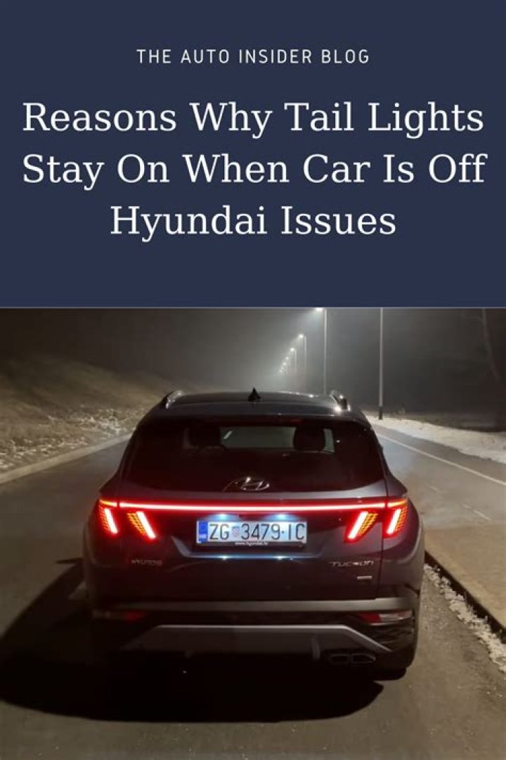 Why do my rear lights stay on when the car is off?