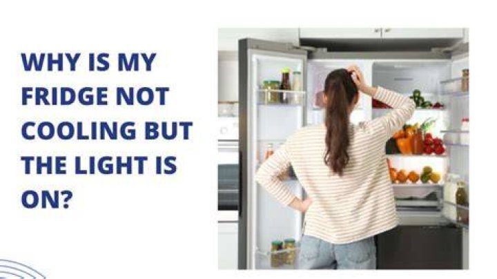 Why is my fridge not cooling but the light is on?