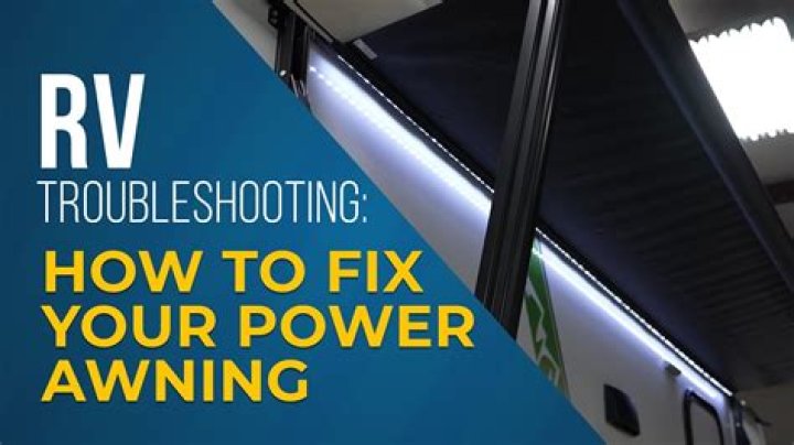 Why is my power awning not working properly?