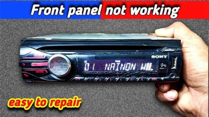 Why is my Sony car radio not working?