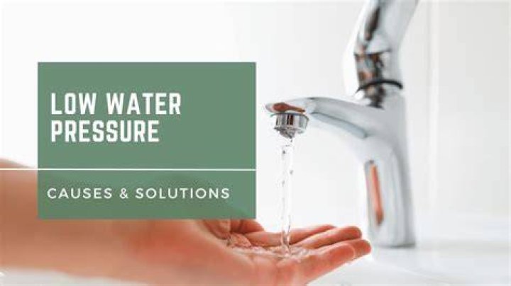 Why is my water pressure low in my RV?