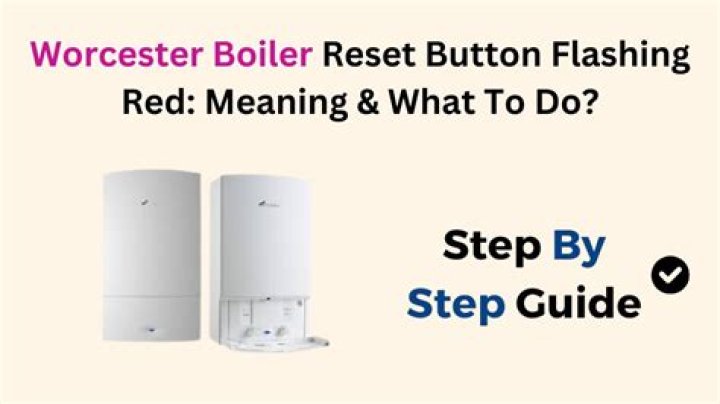 Why is the reset button flashing on my Worcester boiler?
